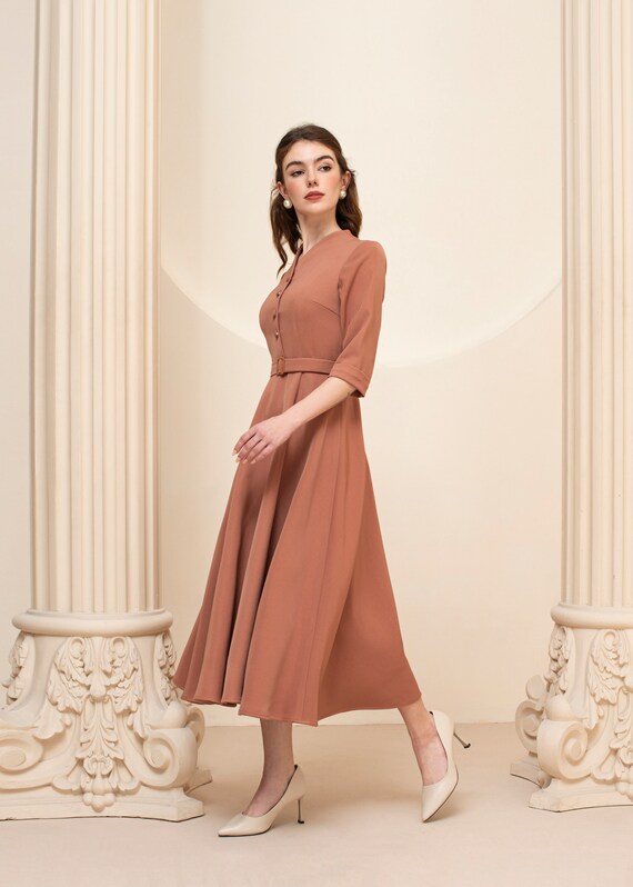 1950s midi dress