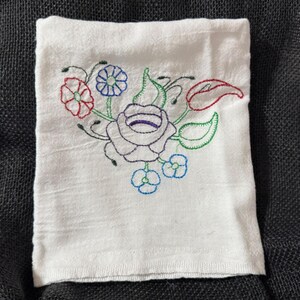 Meelzak Keukenhanddoek Borduurontwerp type 1