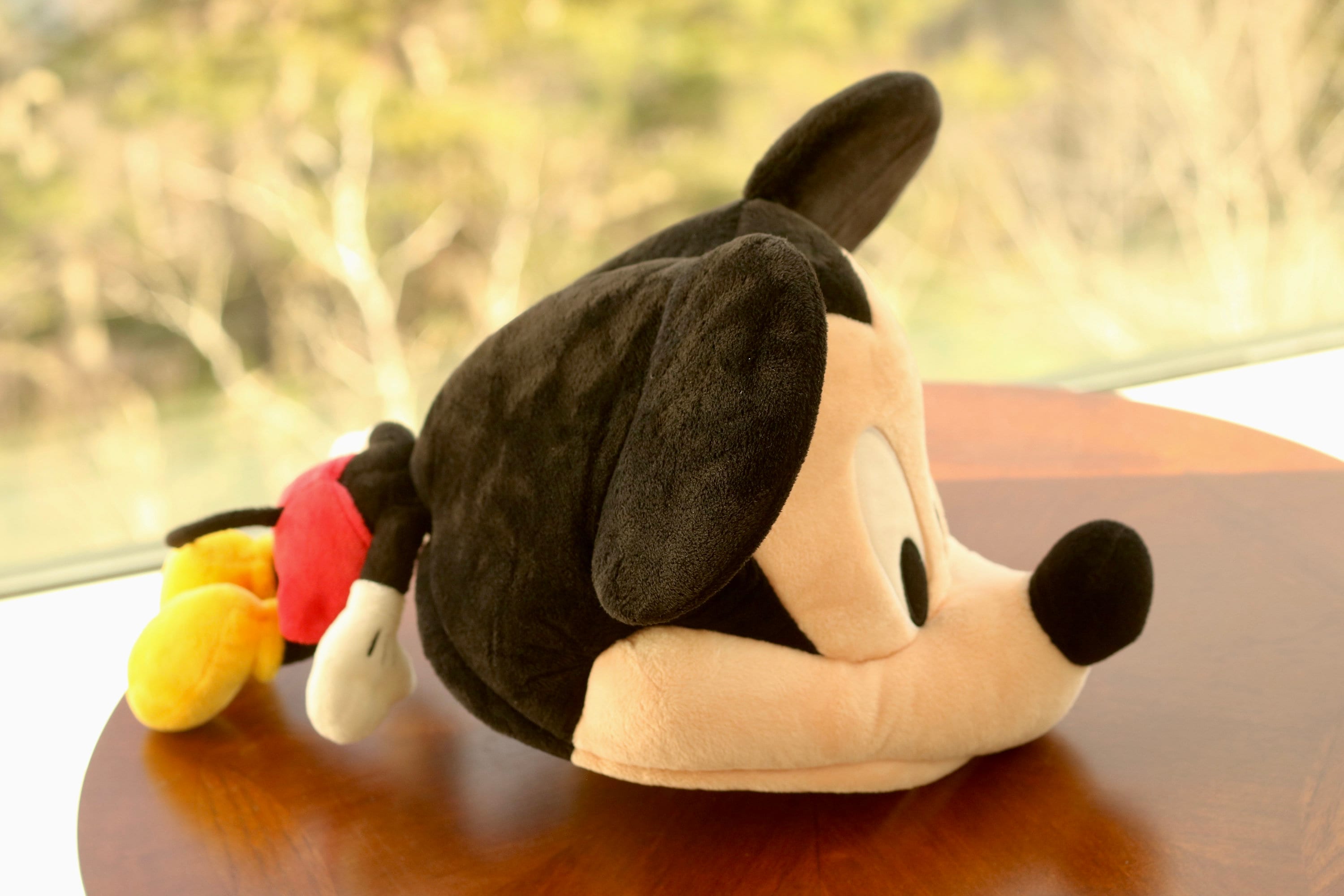 Mickey Mouse Fan Cap Hat w/ Body Tokyo Disney Resort Limited Adjustable Mickey Mouse Fan Cap White Plush Ears Hat With Plush Mickey  main image 4