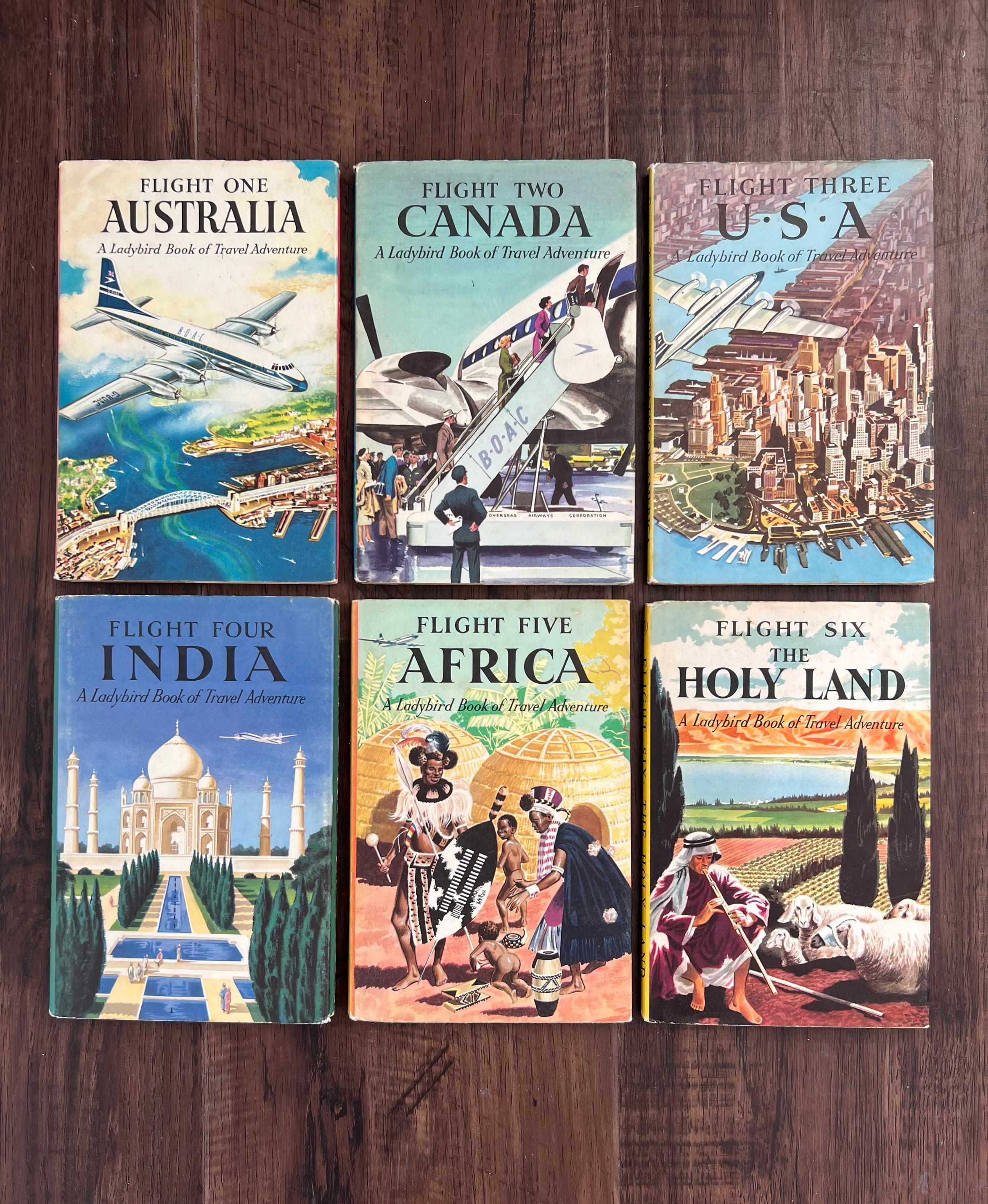 Ladybird Book of Travel Adventure series (Series 587)- Set of 6-1950s-1960s
