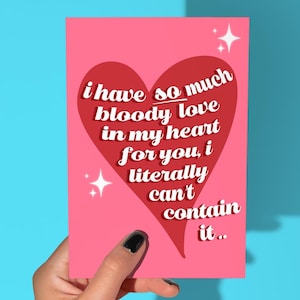 Tengo tanto amor en mi corazón por ti - Tarjeta de felicitación de amor para pareja Tarjeta de cumpleaños romántica Tarjeta de corazón rosa Tarjeta de aniversario de San Valentín