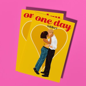 One Day Netflix Serie Geburtstagskarte - Grußkarte für Freund Partner Leo Woodall Karte Ambika Mod Jubiläumskarte Handgemachte Gelbe Karte