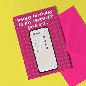 Happy Birthday to My Lieblingspodpodd - Sprachnotiz Grußkarte Whatsapp Geburtstagskarte Lustige Karte Sprachnotizen Liebhaber Sprachnachricht Noter