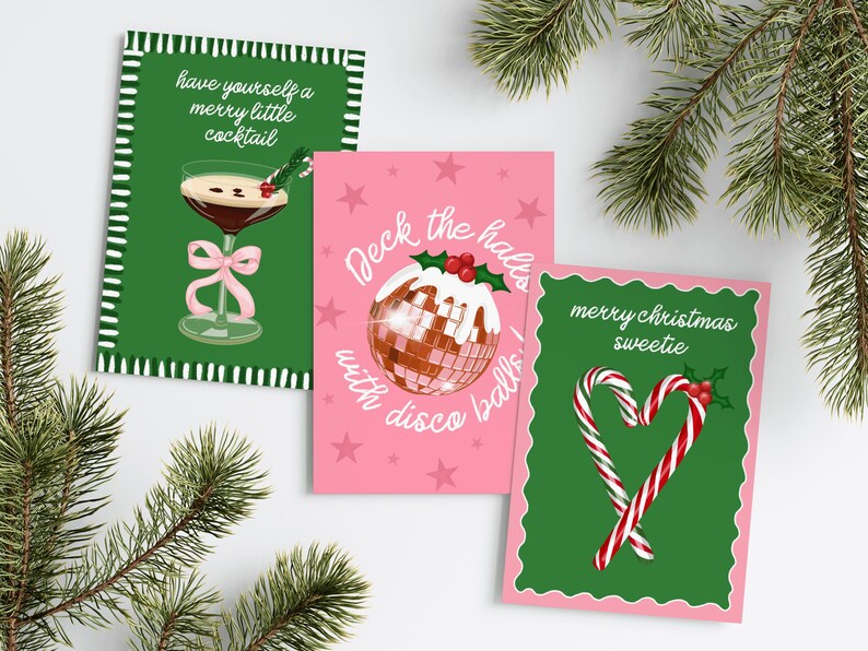 Have Yourself A Merry Little Cocktail Espresso Martini Christmas Card - Cocktail Christmas Card Martini Cocktail Lovers Gift Martini Xmas