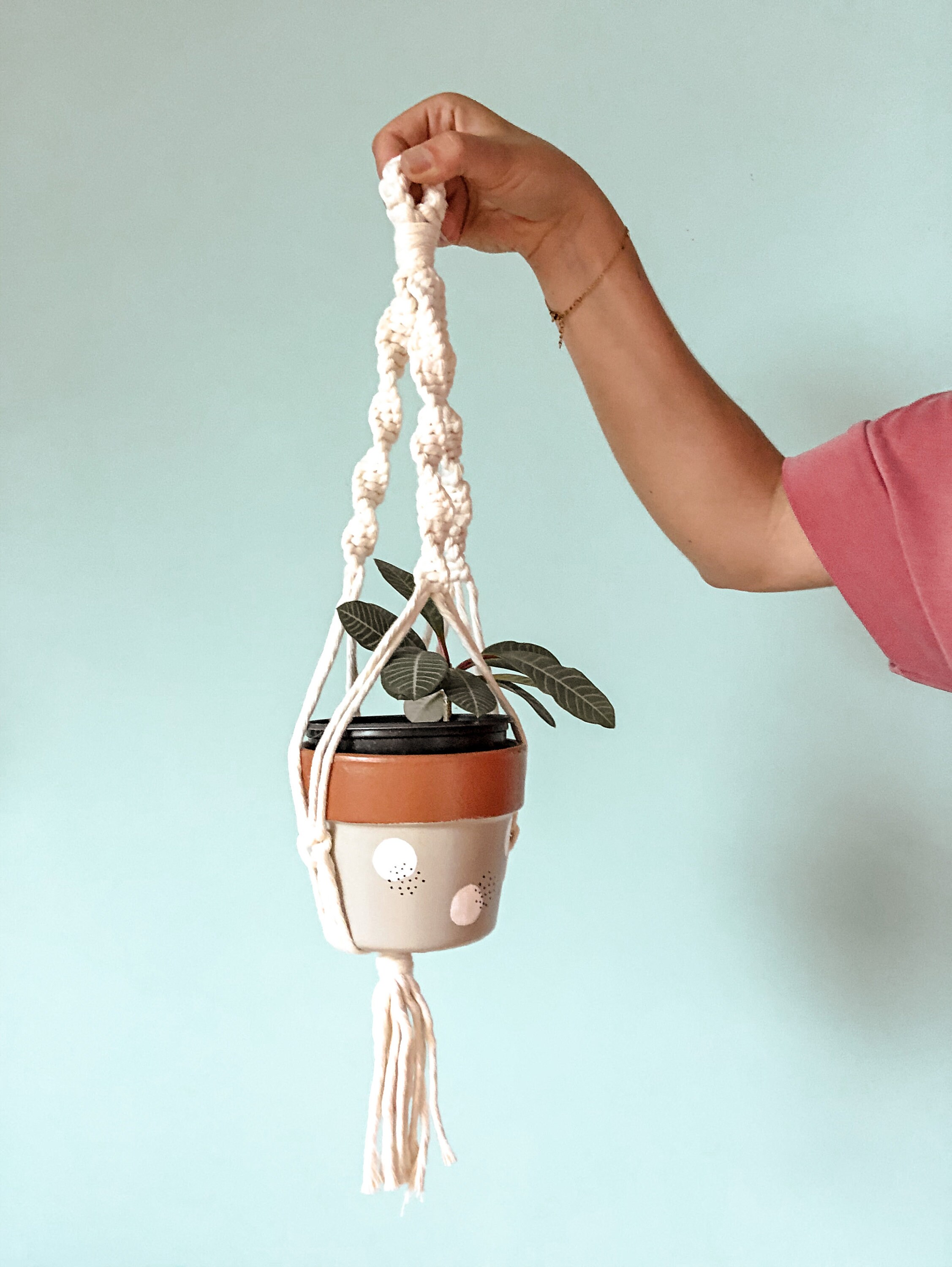 Suspension Pour Plante en Macramé, Jardinière