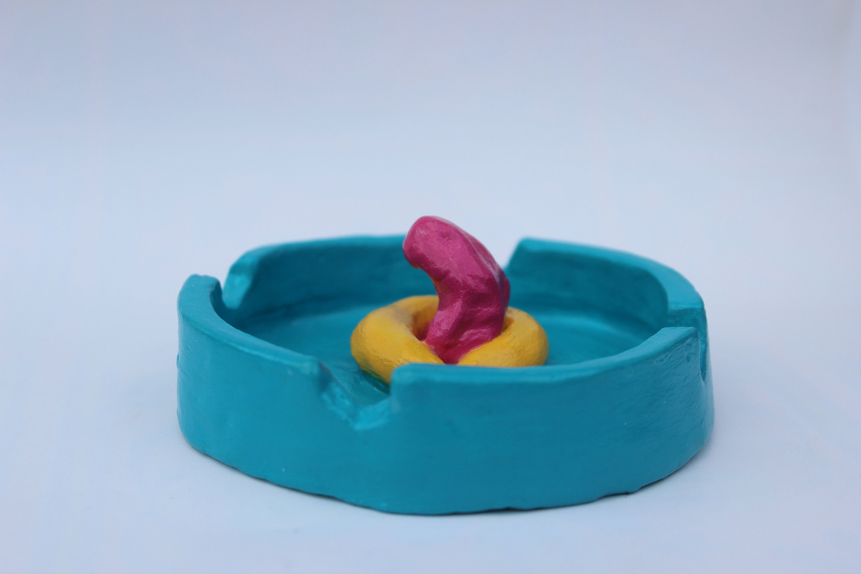 Air dry clay clay ashtray ash tray trinket dish jewellery tray Etsy