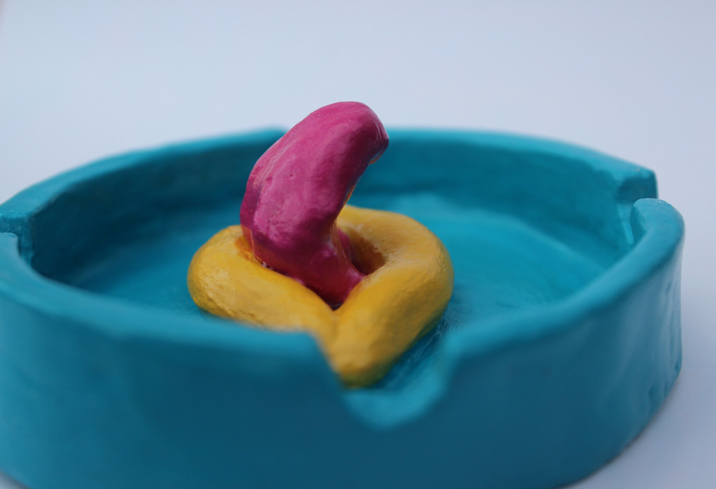 Air dry clay clay ashtray ash tray trinket dish jewellery tray Etsy