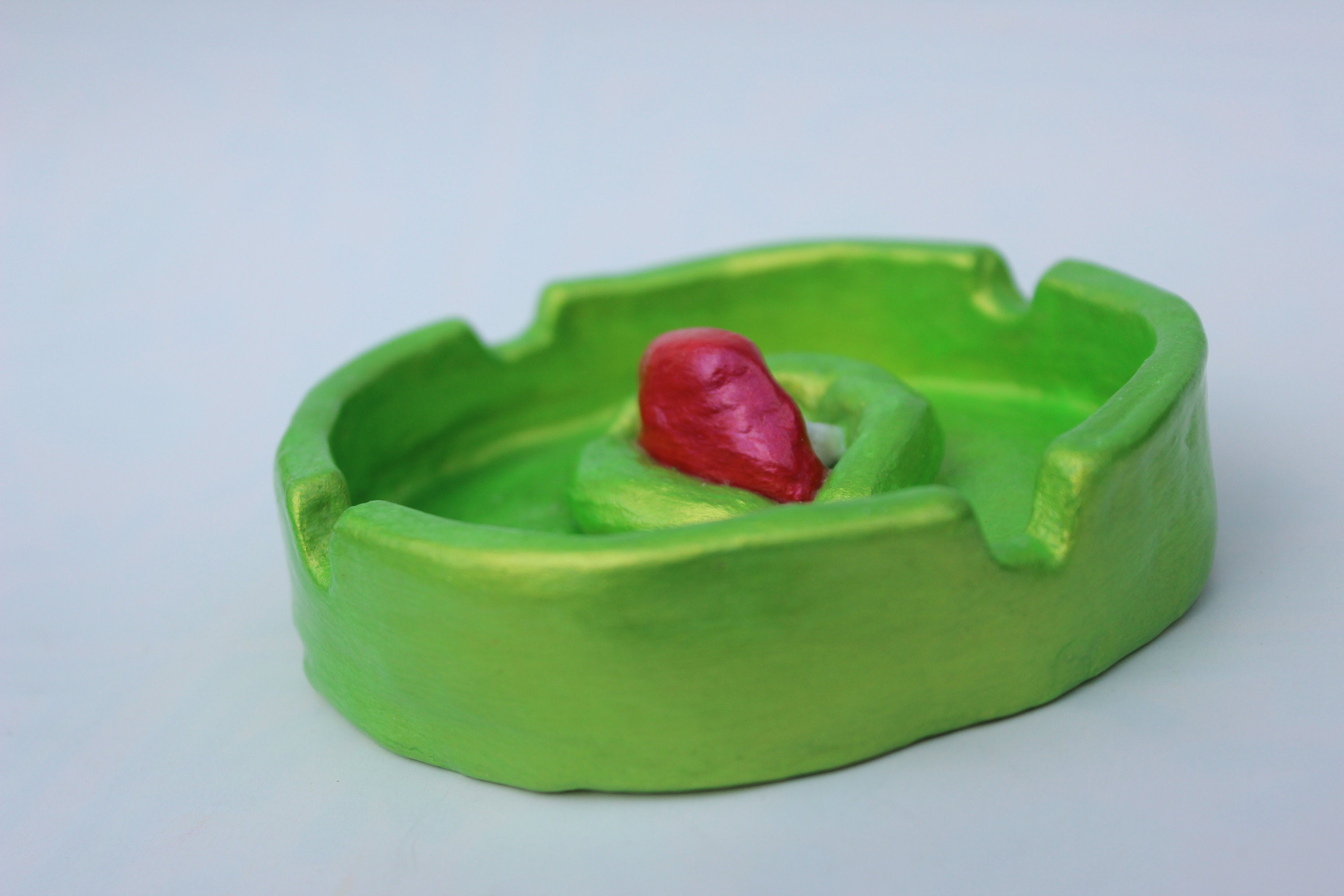 Air dry clay ashtray clay ash tray trinket dish jewellery face Etsy