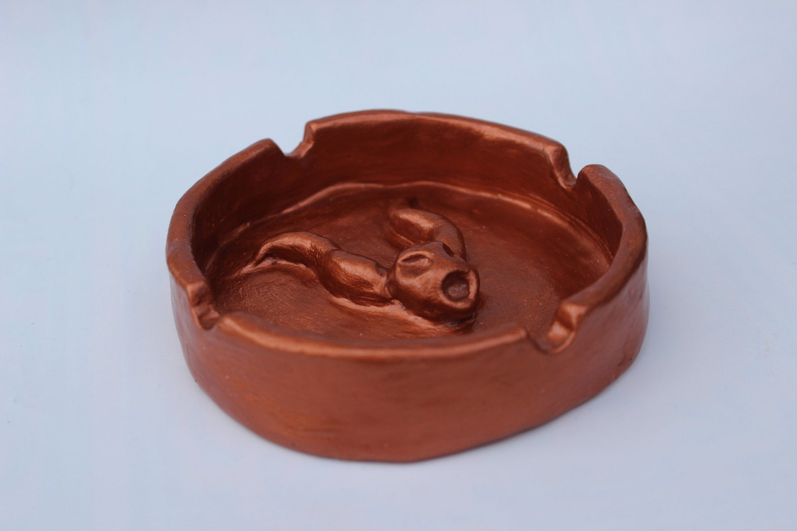 Air dry clay ashtray clay ash tray trinket dish jewellery Etsy