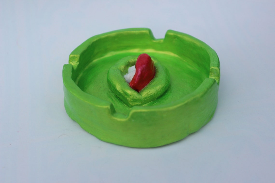 Air dry clay ashtray clay ash tray trinket dish jewellery face Etsy
