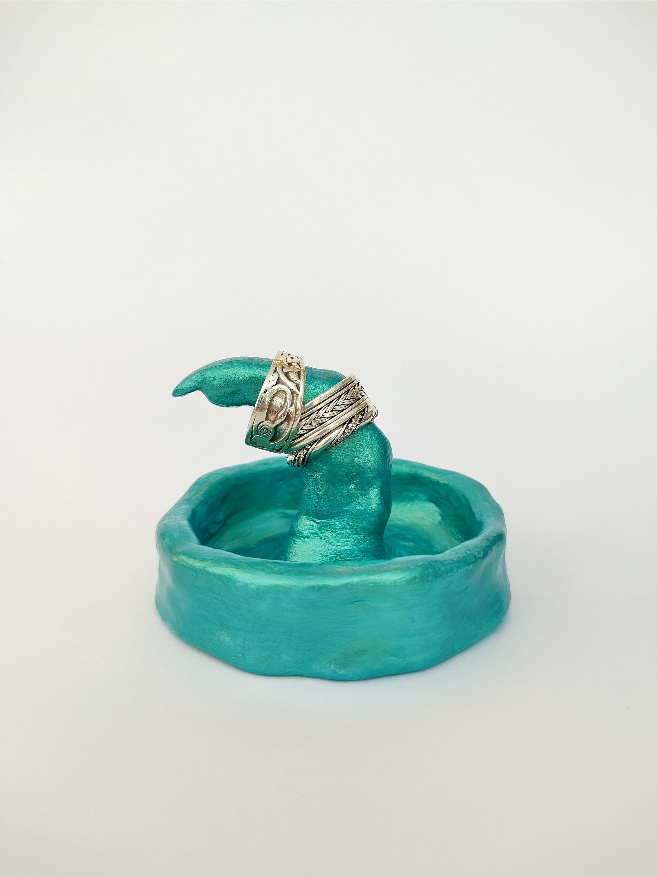 Air dry clay ring holder clay ring holder jewellery holder Etsy