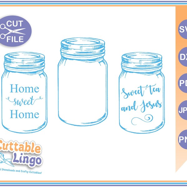 Mason Jar Stencil - Etsy