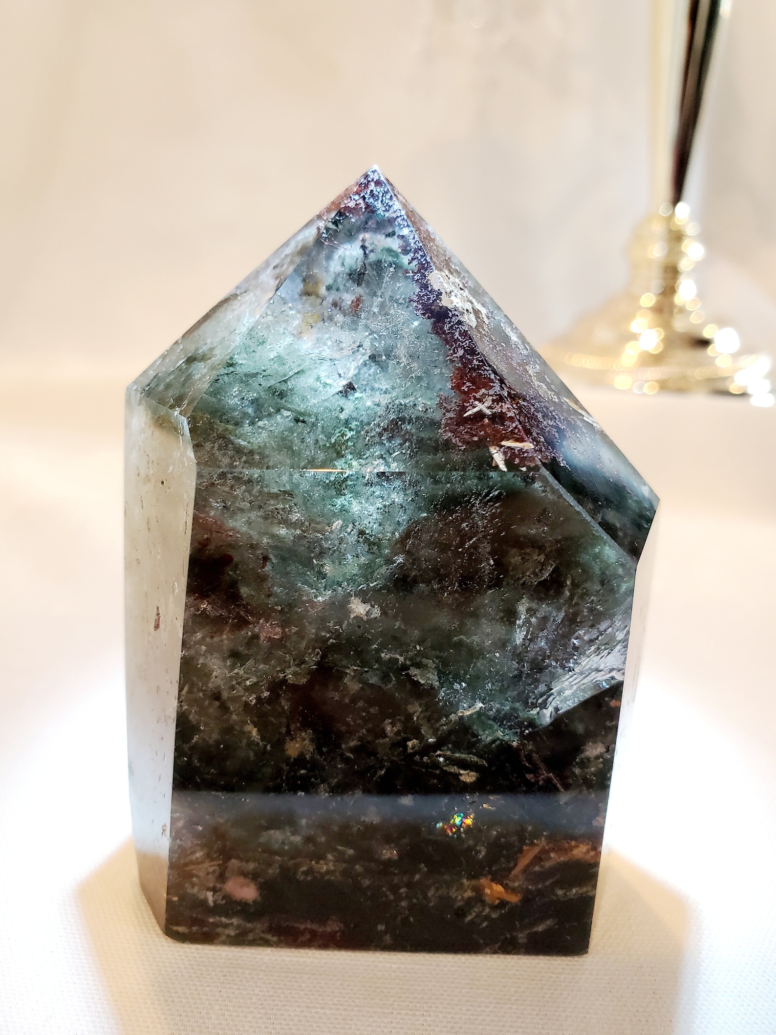 Garden Quartz Tower/ Phantom Quartz Tower / Lodolite Quartz Etsy