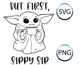 Download Yoda Coffee Svg Etsy