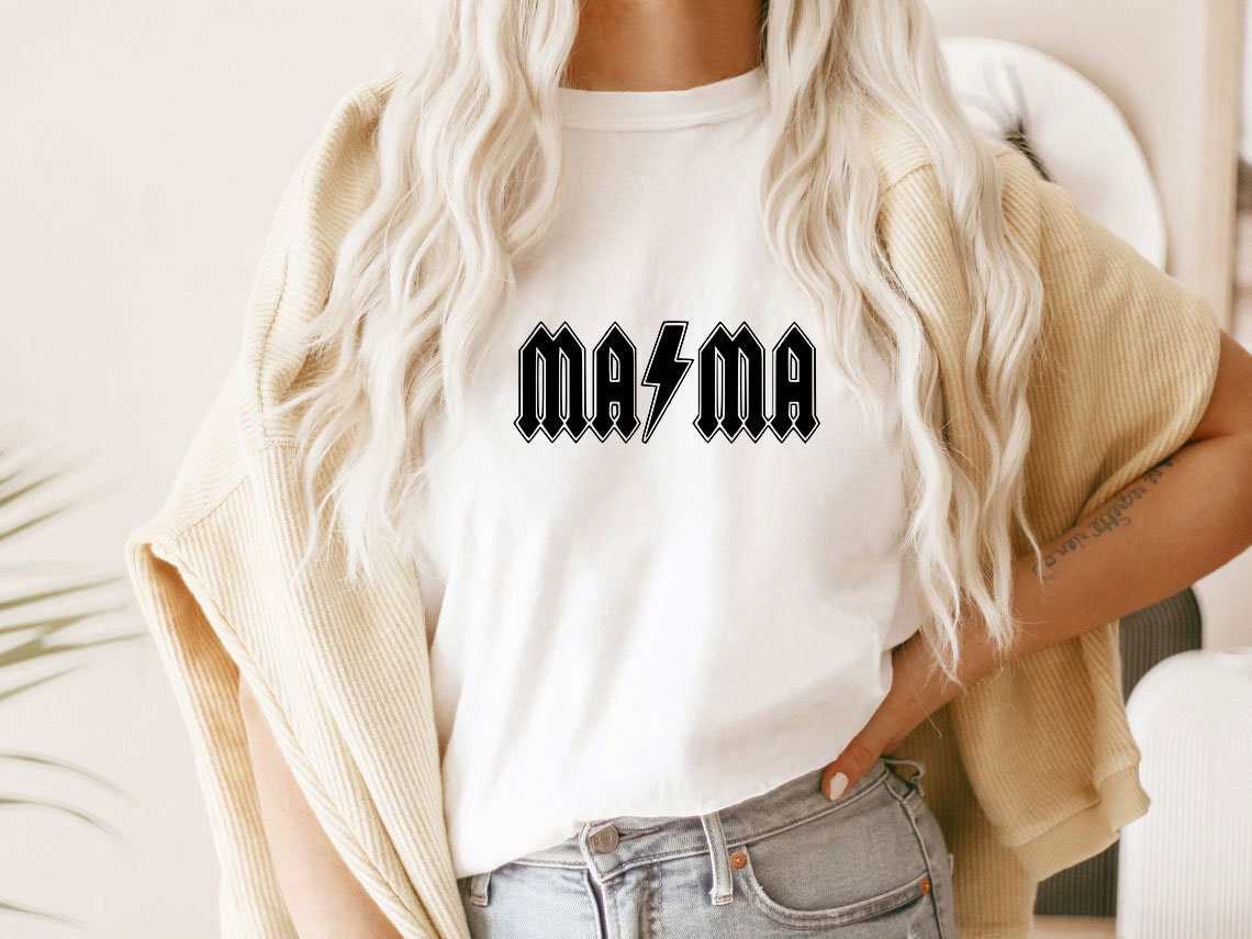 Mama AC/DC Logo SVG png | Etsy