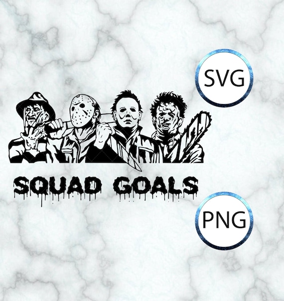 Horror Movie Squad Goals SVG SVG png Cricut Laser für den | Etsy