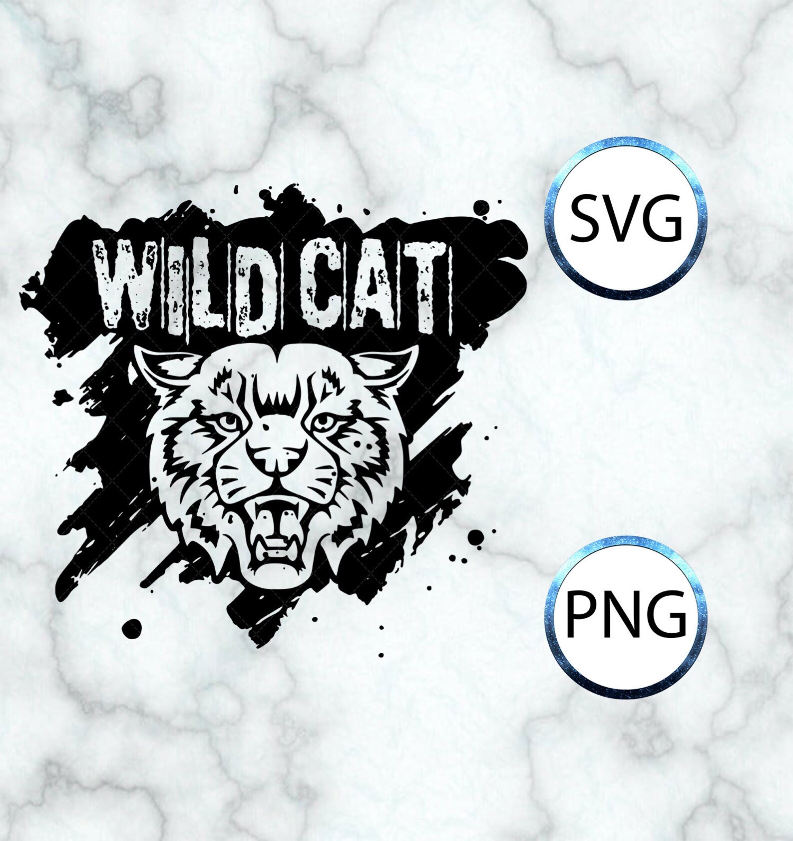Wildcat SVG png digital download silhouette cricut | Etsy