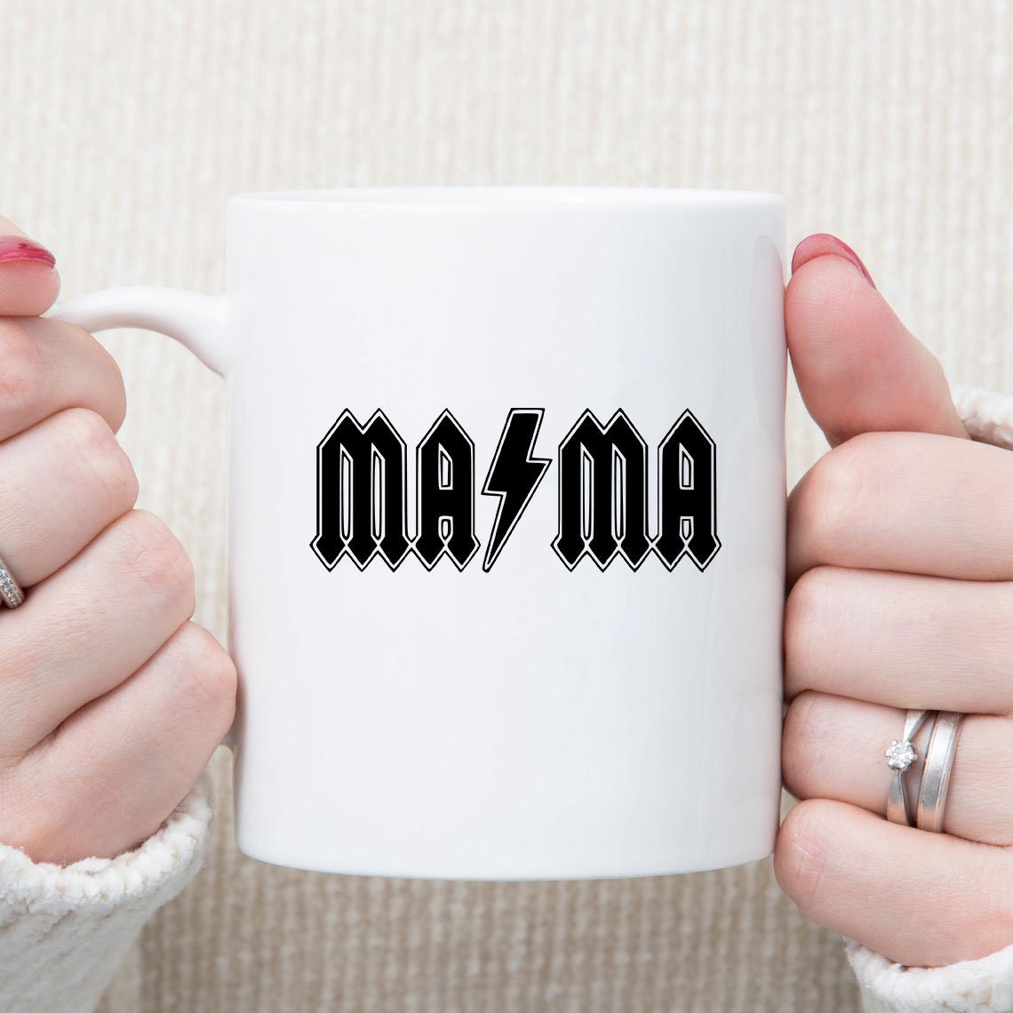 Mama AC/DC Logo SVG png | Etsy