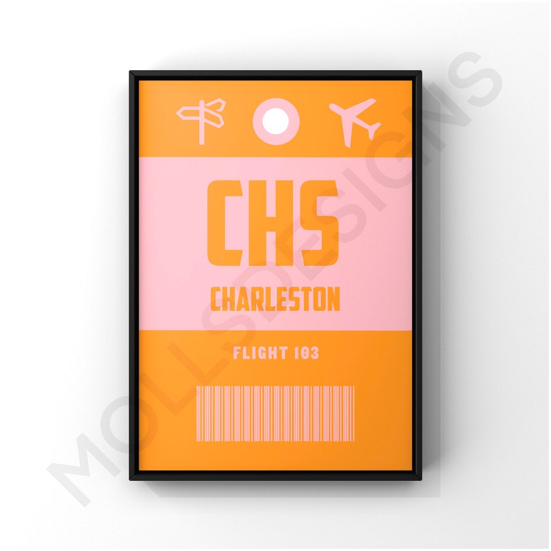 Preppy Boarding Pass Travel Wall Art Pack (Digital Download), Preppy Wall Art, Room Decor, Poster Print, Prints, Preppy, Wall Art image 3