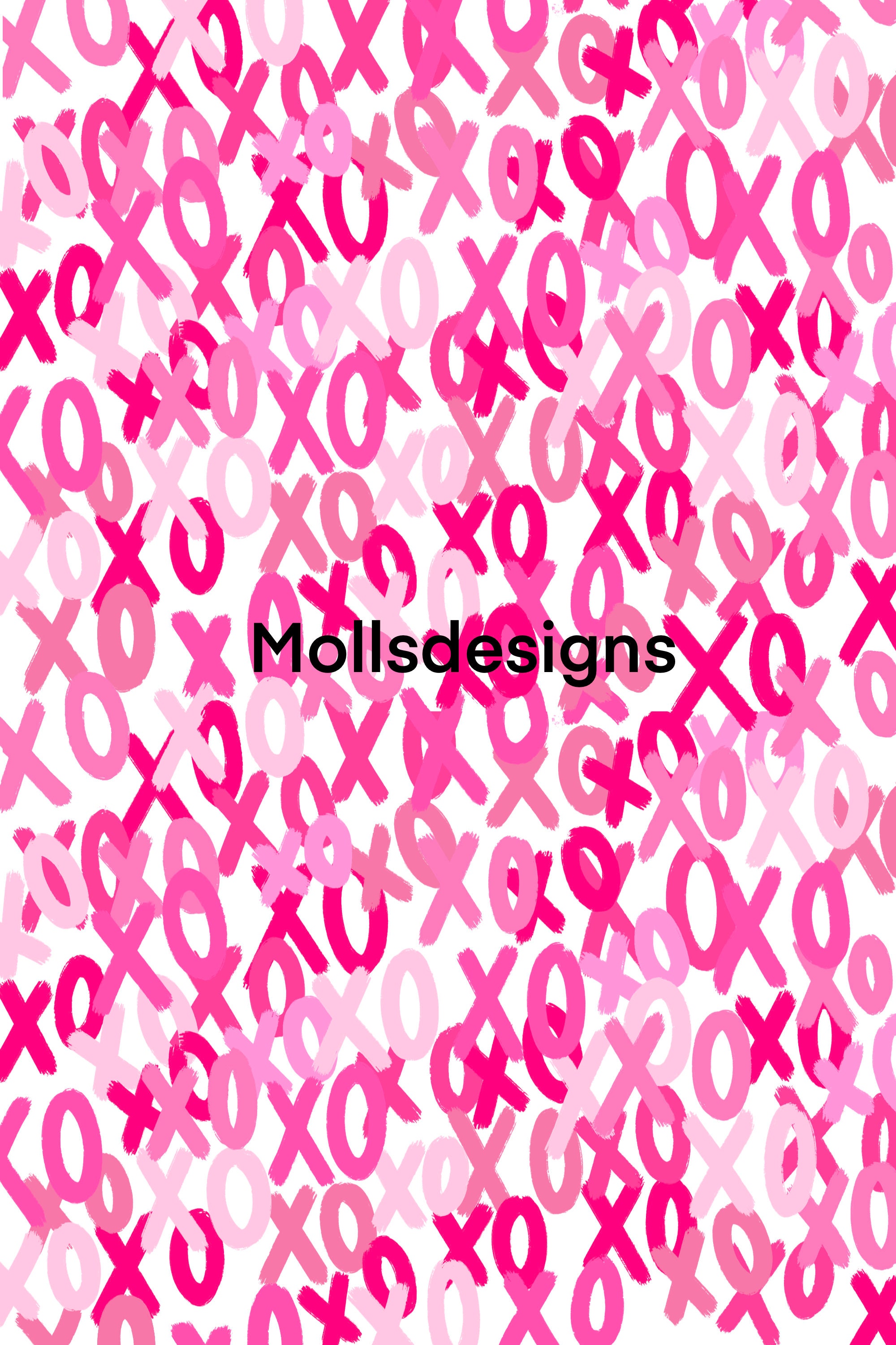 Pink XOXO Abstract Digital Download Preppy Wall Art Room Etsy