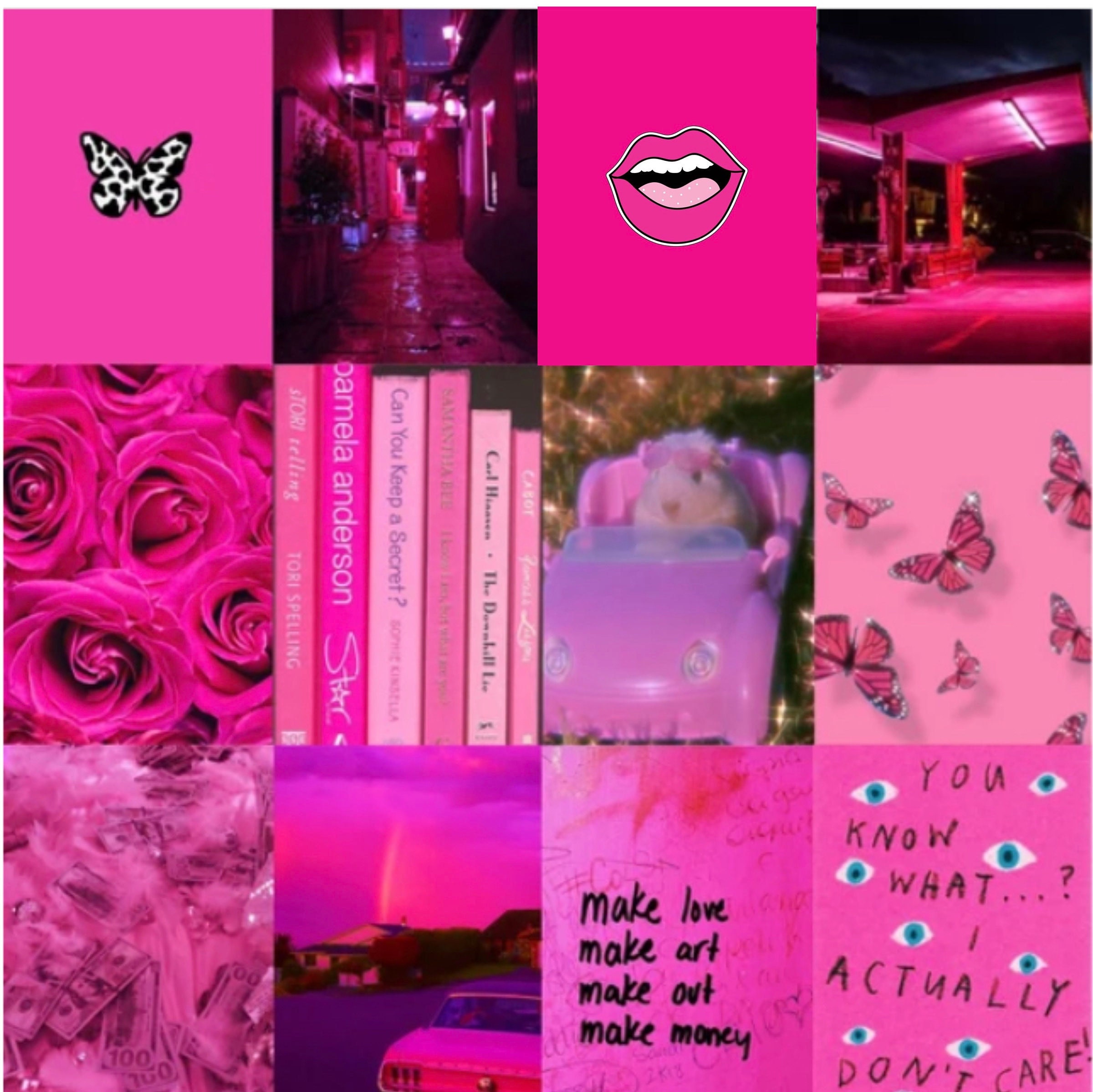 Hot Pink Wall Collage Pack With 60 Pictures digital Download, Preppy Wall  Art, Room Decor, Poster Print, Prints, Preppy, Wall Art -  Hong Kong
