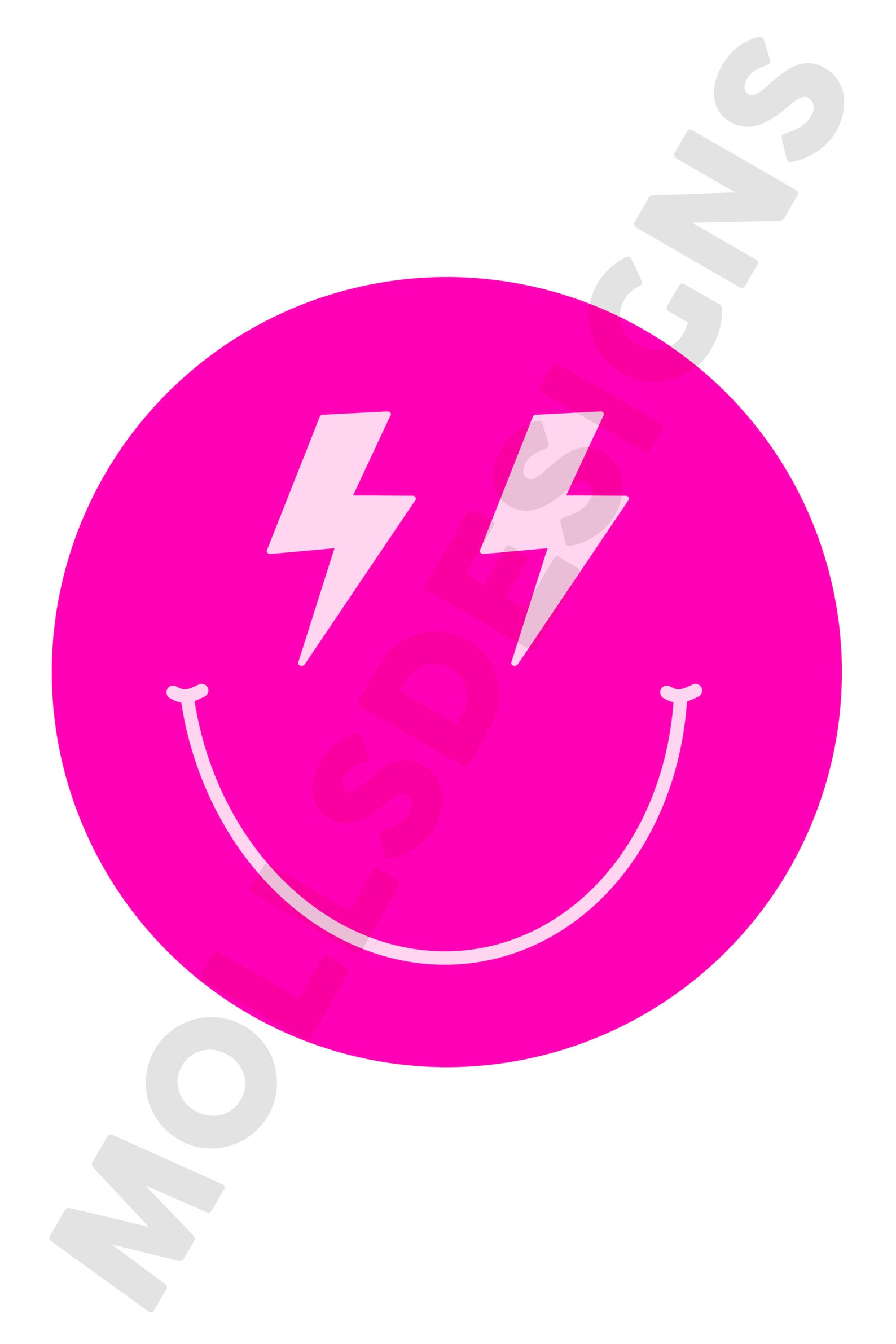 Preppy Lightning Bolt Smiley Faces digital Download Preppy Etsy