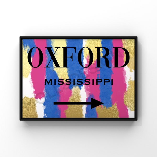 Oxford Mississippi Wall Art Etsy