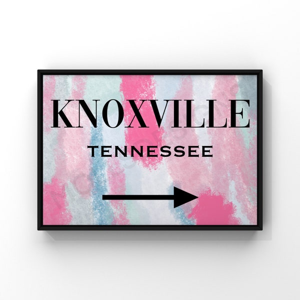 Preppy Knoxville Tennessee Abstract (Digital Download), Preppy Wall Art, Room Decor, Poster Print, Prints, Preppy, Wall Art