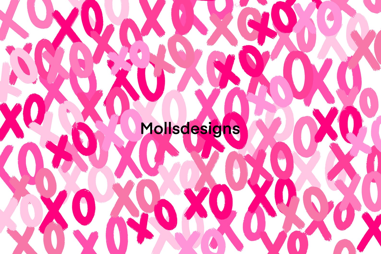 Pink XOXO Abstrakt Digitaler Download Preppy Wall Art Raum Etsy.de