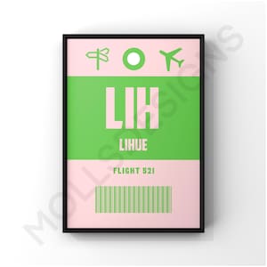 Preppy Boarding Pass Travel Wall Art Pack (Digital Download), Preppy Wall Art, Room Decor, Poster Print, Prints, Preppy, Wall Art image 7
