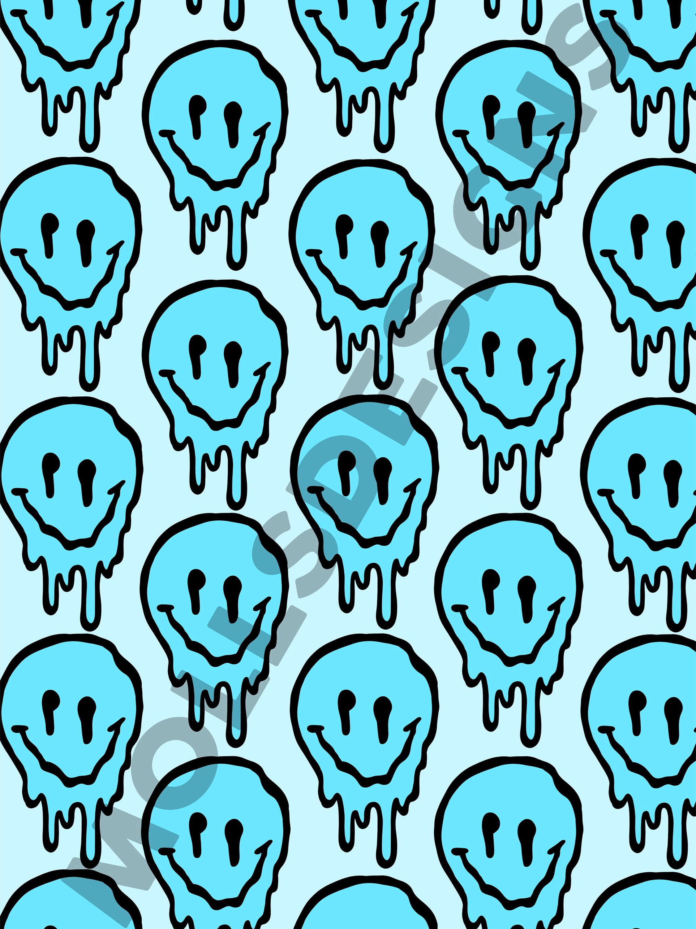 Blue Drip Smiley Face Wall Art Digital Download Preppy Wall Etsy Blue Drip Smiley Face Wall Art Digital Download Preppy Wall Etsy
