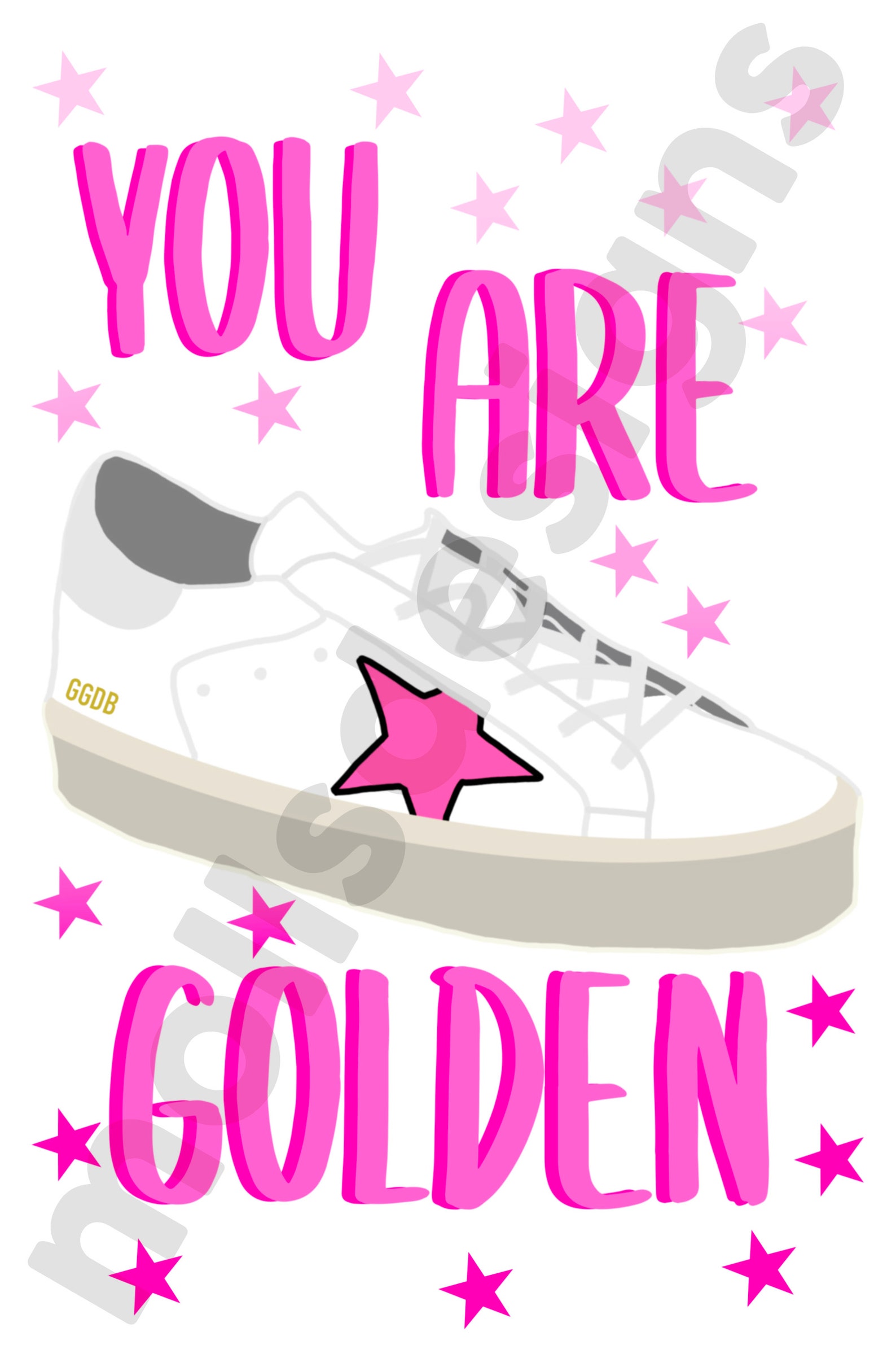 Preppy You Are Golden Digital Download Preppy Wall Art Etsy