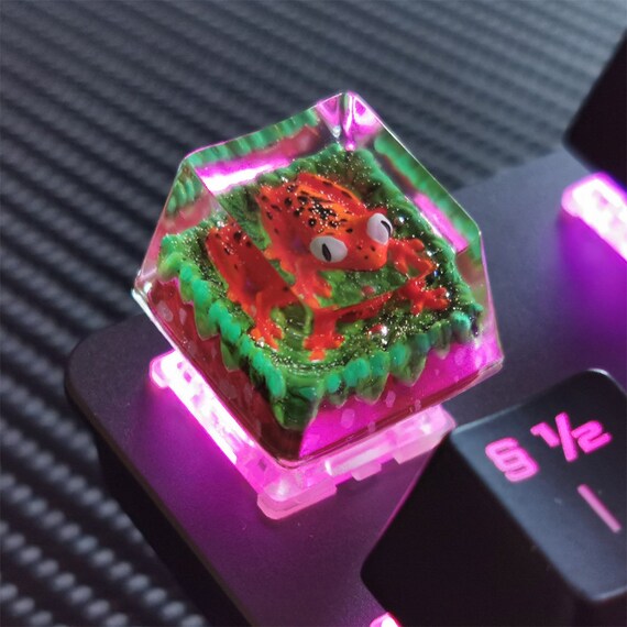 Tree Frog Custom Resin Keycap Colorido Keycaps Artesanal hecho Etsy