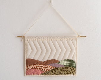 The Wind Art Quilt - Natural Dyed Hand-Painted Wall Hanging