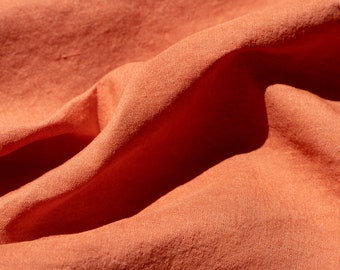 Natural Dyed Linen CORAL