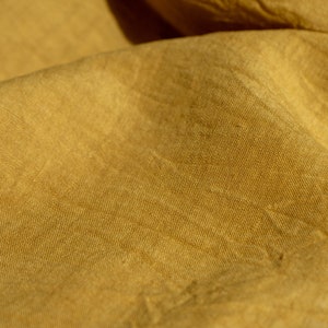 Natural Dyed Linen GOLD image 2