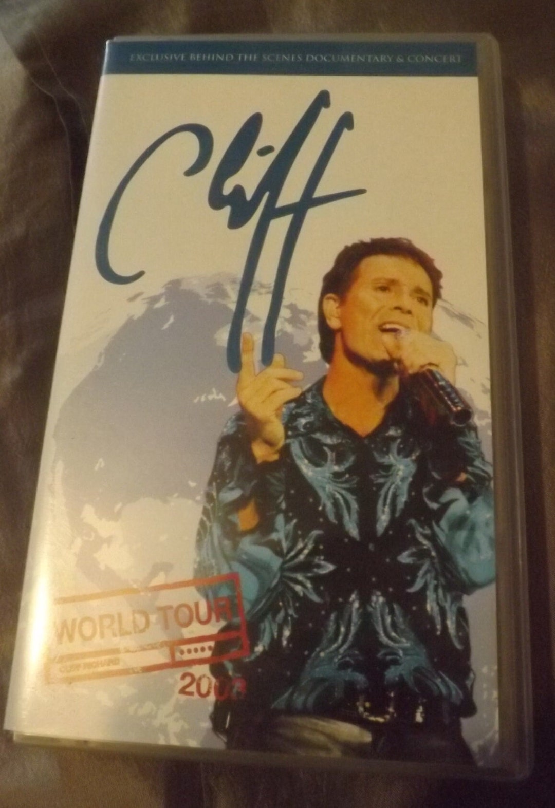 T-shirt Vintage Cliff Richard World Tour 1988, Taille L - Merchandising Officiel