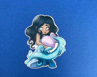 Zodiac Sticker: Aquarius/Zodiac/Sticker/Aquarius/Art