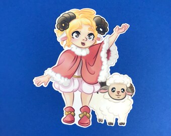 Zodiac Sticker: Aries/Sticker/Aries/Zodiac/Art