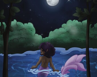 Mermaid/Fantasy Art/Art Print/8"x10"Print/Fantasy/Mermaid