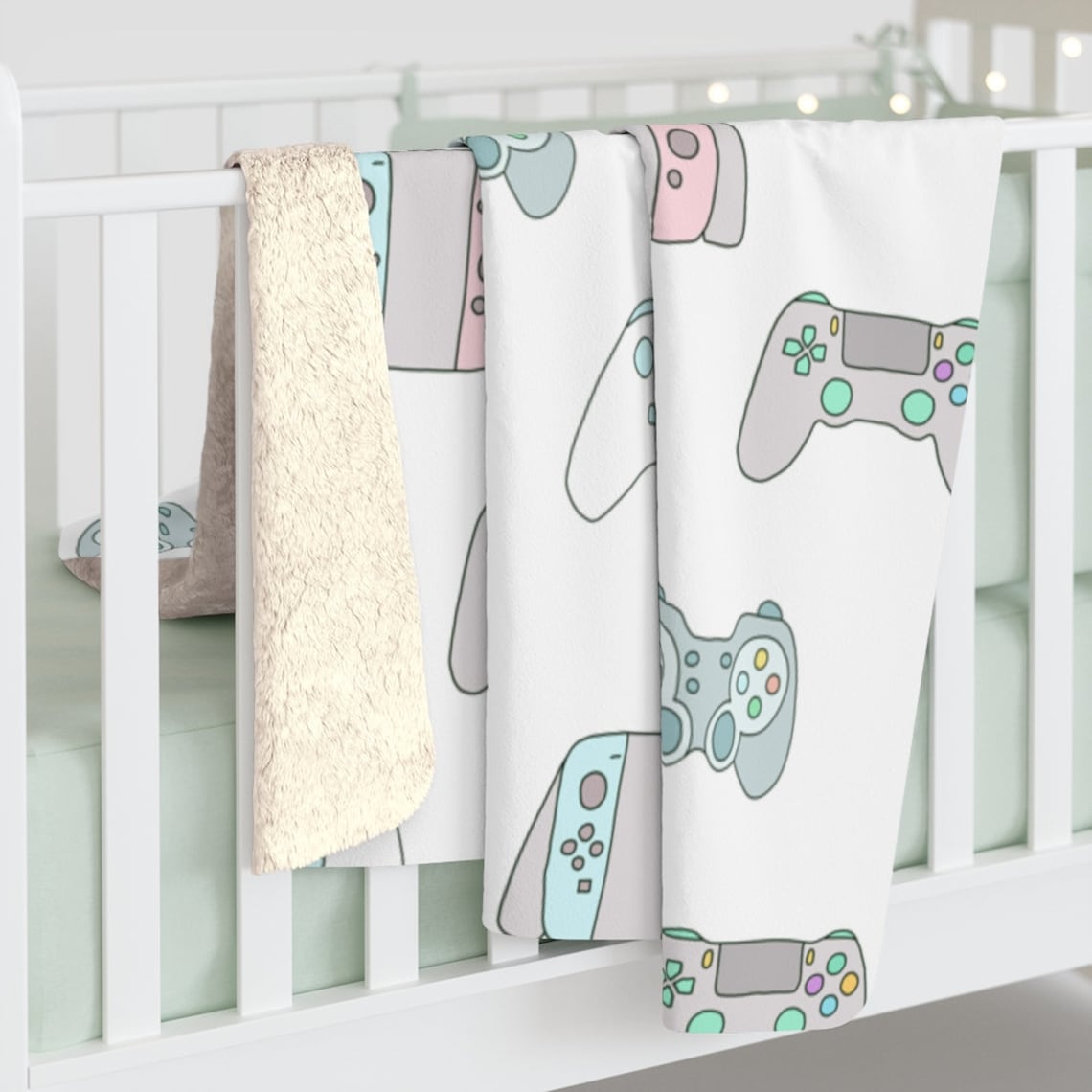 Gamer Gift Gaming Blanket Gamer Blanket Plush Cozy Video Game Etsy