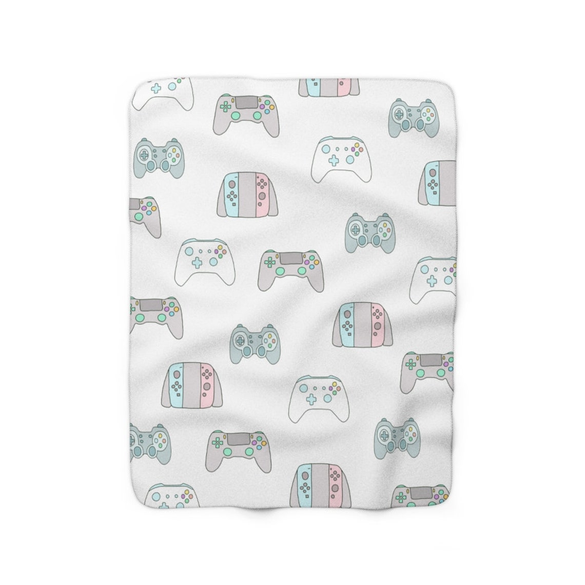 Gamer Gift Gaming Blanket Gamer Blanket Plush Cozy Video Game Etsy