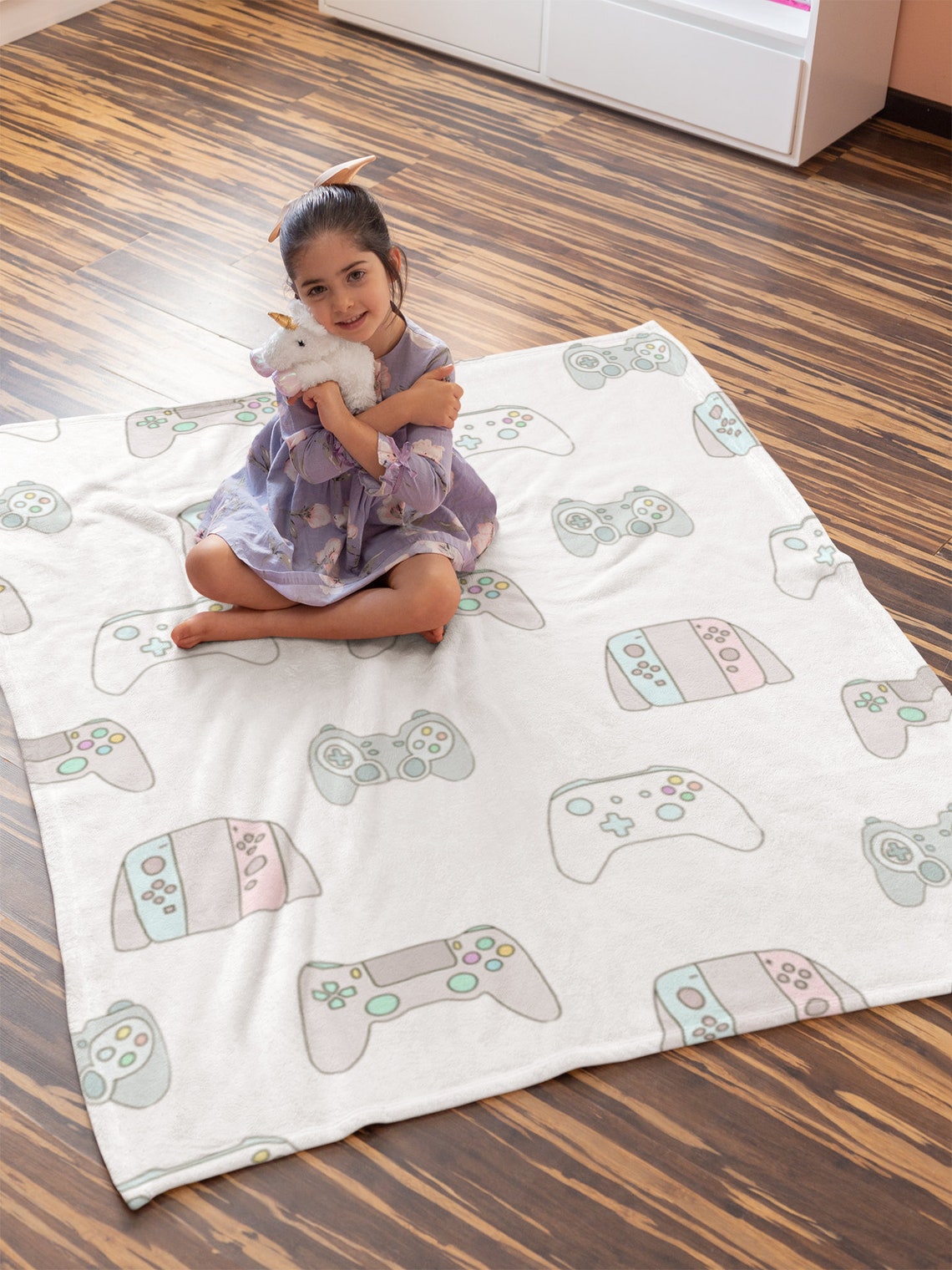 Gamer Gift Gaming Blanket Gamer Blanket Plush Cozy Video Game Etsy