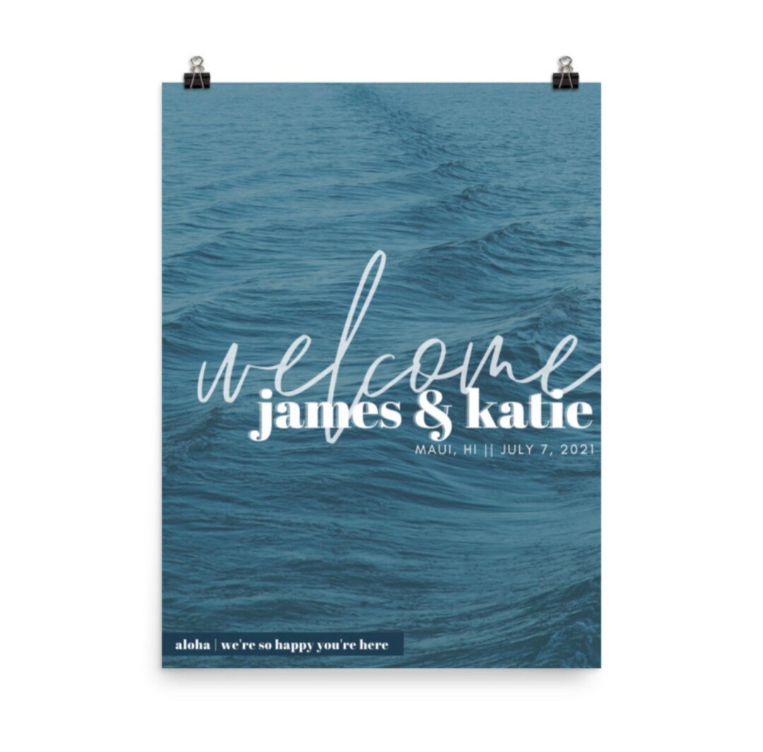 Islander Welcome Sign Template Editable - Etsy