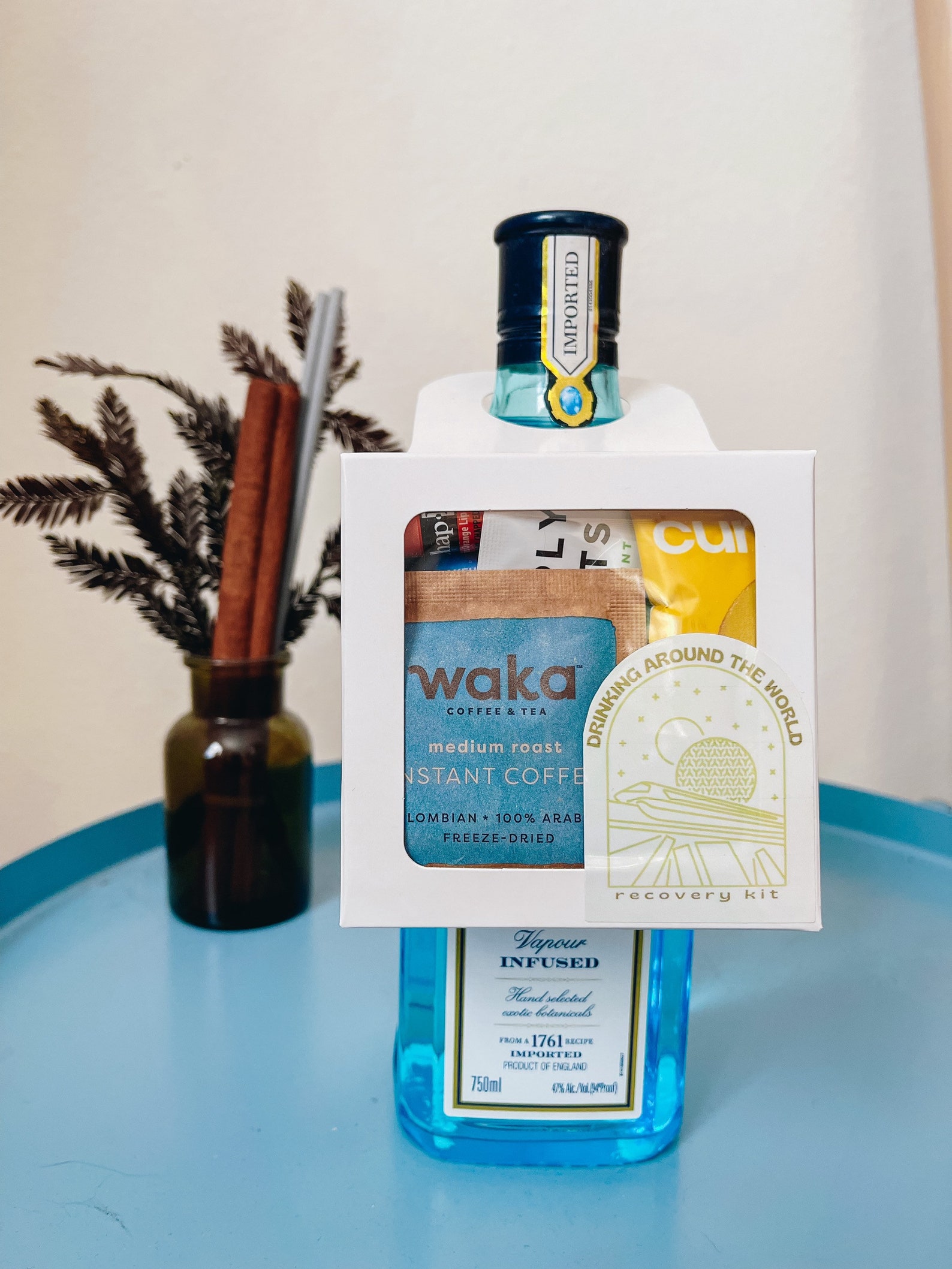 Drink Around the World Bottle Box Hangover Recovery Kit Etsy