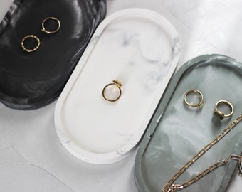 Bandeja decorativa hecha a mano: para joyas, jabón o velas.