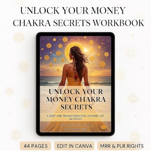 Chakra Healing ebook- Mindset & Wellness Bundle - Master Resell Rights - Holistic Life Coach Templates - Wellbeing Resources -PLR MMR