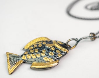 Fish Necklace | 925 Silver | Silber kette gegen den strom | Against the current
