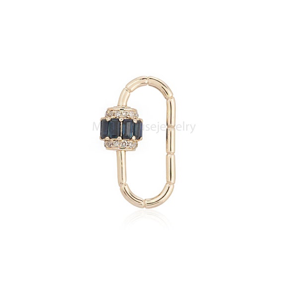 14k Gold Carabiner Lock 14K Gold 