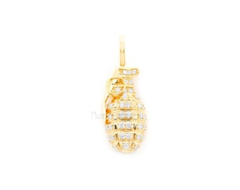 Grenade Charms Antiqued Gold Army Charms War Charms BULK Charms Wholesale Charms 80pcs